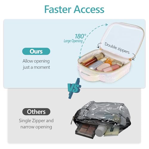 Clear Makeup Bag Travel (2 Count)