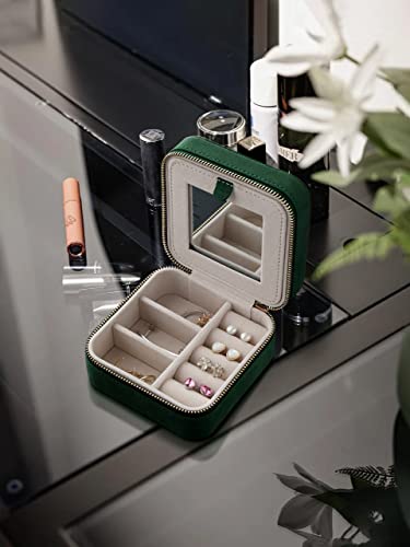 Travel Jewelry Organizer Boxes for Women Small Portable Necklace Earrings Bracelet Rings Travel Case Best Friend Birthday Gifts for Women Trendy
