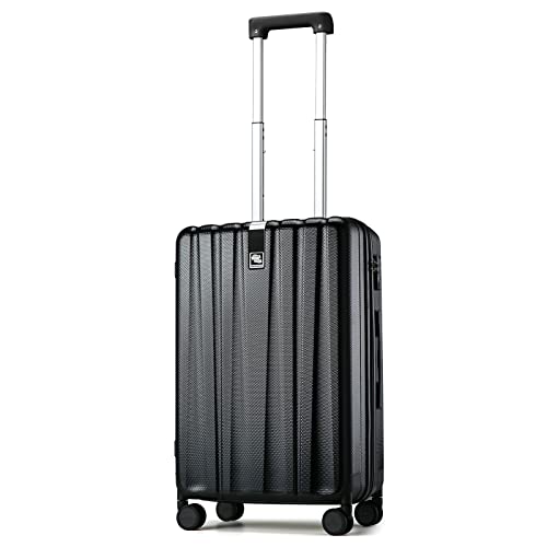 20 Inch Carry On Luggage 22x14x9 Airline Approved Lightweight PC Hard Shell Suitcases with Wheels Travel Luggage Rolling Suitcase Travel Luggage Bag for Weekender