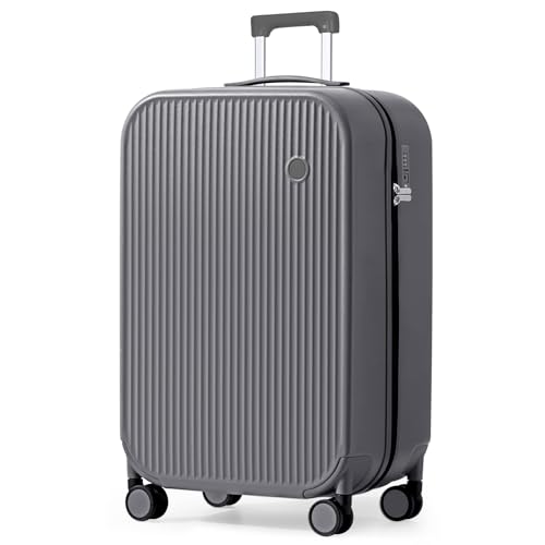 26 Inch Large Checked Luggage PC Hardshell Suitcases with Wheels for Travel Woman Men