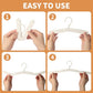 Foldable Travel Hangers 4 Pack Space (4 Count)