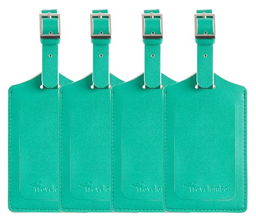 12 Pack Leather Luggage Tags for Suitcases Travel Tag (12 Count)