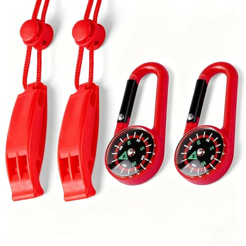 2 Pack Whistle Emergency Safety with Lanyards