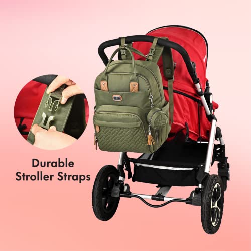 Diaper Bag Backpack with Portable Changing Pad