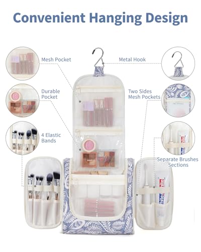 Hanging Toiletry Bag for Women Travel Makeup Bag Organizer Toiletries Bag Men for Cosmetics Essentials Accessories