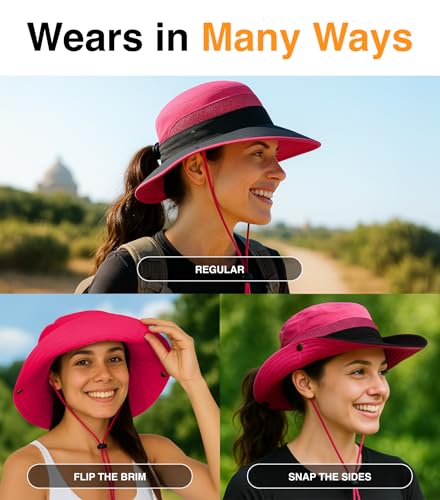 Ponytail Sun Hat for Women with UPF 50+ UV Protection
