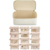 Travel Jewelry Case with Clear 12 Velvet Bags