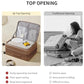 Expandable Top Opening 24 Inch Checked Luggage with Spinner Wheels