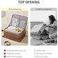 Expandable Top Opening 28 Inch Checked Luggage with Spinner Wheels