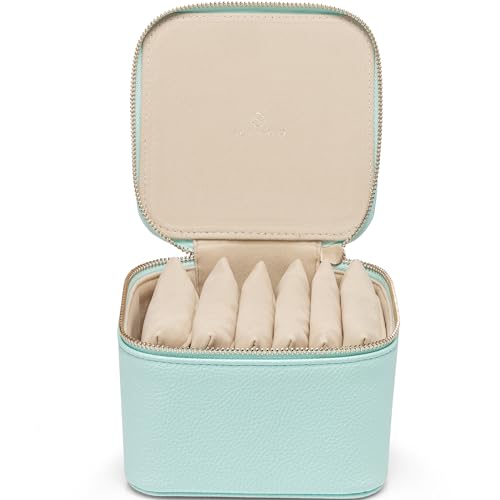 Travel Jewelry Organizer with Clear 6 Velvet Bags
