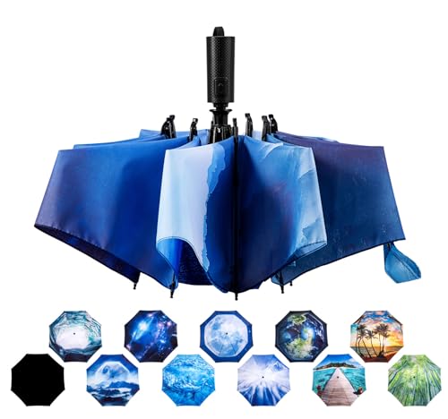 Umbrella Compact Inverted Folding Umbrellas Auto Open Close