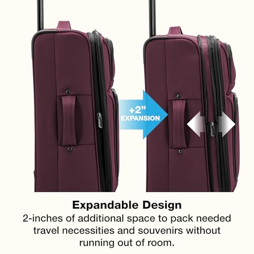 Anzio Softside Expandable Luggage with Spinner Wheels (3 Piece)
