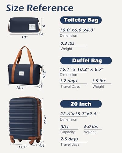 Luggage Sets 3 Piece (3 Count)