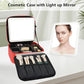 Travel Makeup Bag with LED Mirror Travel Makeup Organizer with 3 Lighted Settings