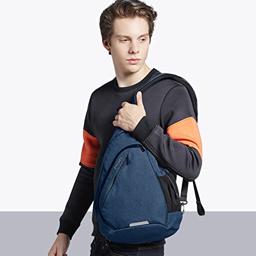 Sling Bag Men Backpack Unisex One Shoulder Bag Hiking Travel Backpack Crossbody with USB Port for Men Women Versatile Casual Daypack