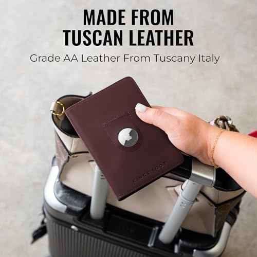 Passport Wallet with AirTag Holder