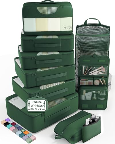 10 Set Packing Cubes for Travel Essentials (10 Count)