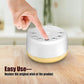Sound Machine Easysleep White Noise Machine with 25 Soothing Sounds and Night Lights with Memory Function 32 Levels of Volume and 5 Sleep Timer Powered by AC or USB for Sleeping Relaxation