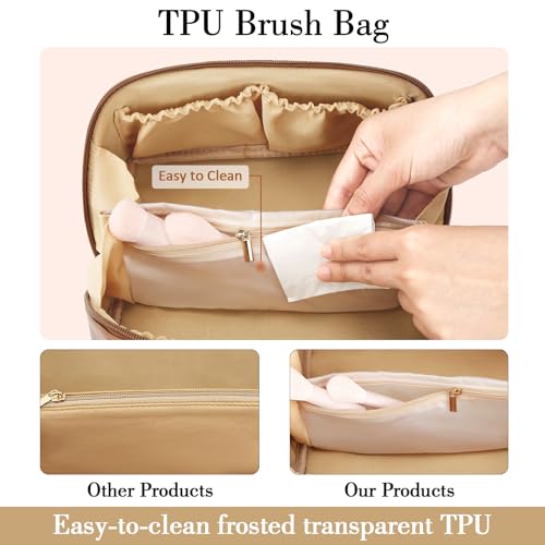 Initial Makeup Bag Personalized Gift for Women Teen Girls