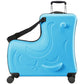 Toddler Luggage Ride On Suitcase for Kids with 4 Spinner wheels