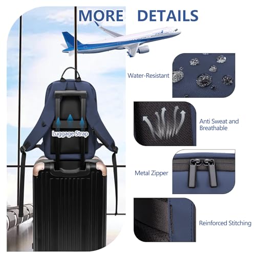Business Backpack for Men Lightweight Commute Laptop Backpack Anti