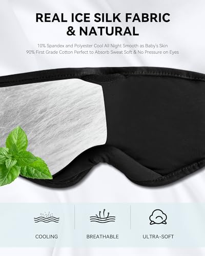 Sleep Headphones Bluetooth 5.4 Sleep Mask with HD Sound