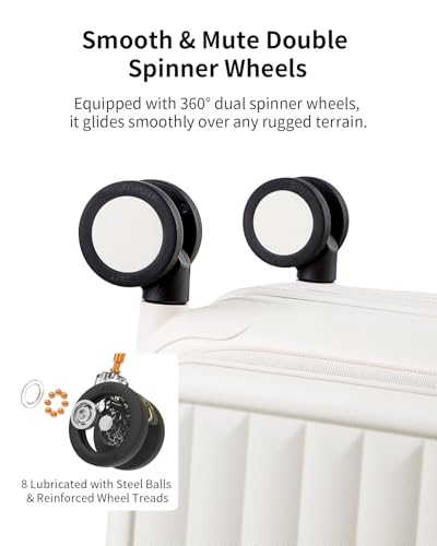 Expandable Top Open Luggage Sets 2 Piece with Spinner Wheel (2 Count)
