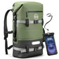 30/40/55L Waterproof Dry Backpack & Phone Case - Large Floating Dry Bag for Kayaking, Travel, Hiking, Fishing, Camping, Motorcycles & Beach, Heavy-Duty Roll Top Men/Women (Green)
