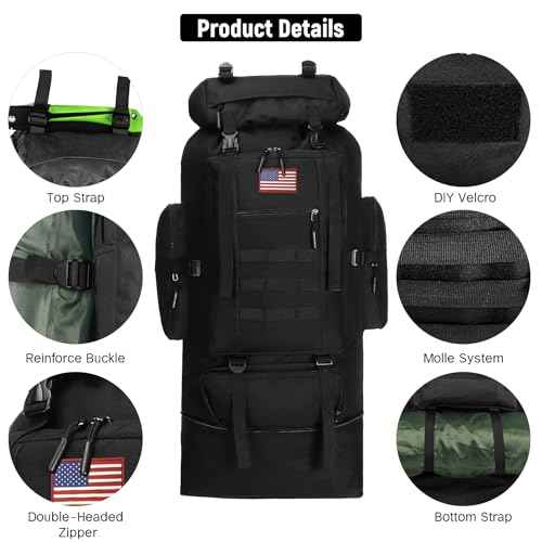 100L Hiking Backpack for Men