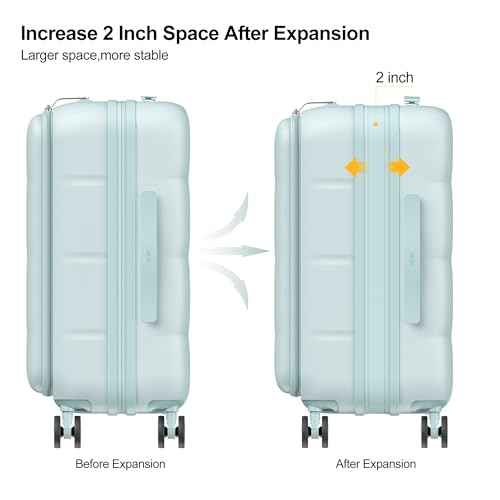 20 Inch Expandable Carry On Luggage Airline Approved