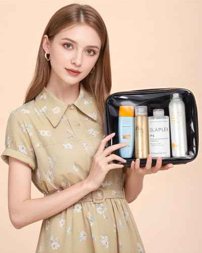TSA Approved Toiletry Bag with Mini Clear Makeup Bag Travel Size Beach Pool Bag Car Accessories for Women Her