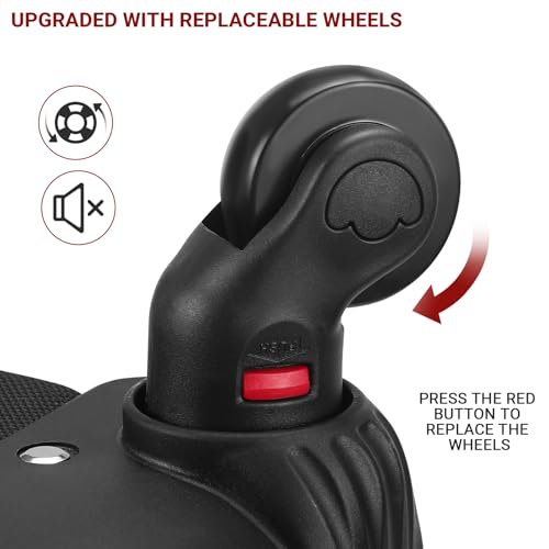 4 Wheel Checked Rolling Backpack Extra