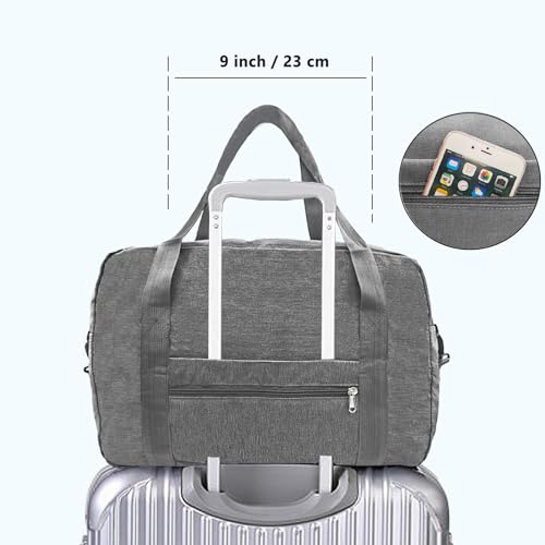 15 Inch Small Carry On Bags for Airplanes Spirit Airlines Personal Item Bag Underseat Foldable Travel Duffle Gym Bags for Women Men