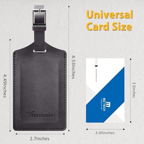 2 Pack Luggage Tags for Suitcases Airplane Travel Essentials (2 Count)