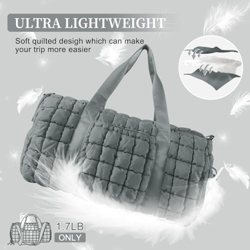 Quilted Travel Duffle Bag Gym Bag for Women