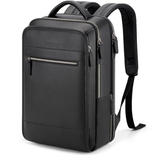 Leather Laptop Backpack