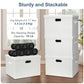 Large 17" 36 Quart Collapsible Stackable Storage Bins with Lids