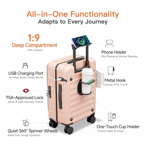 Expandable Lightweight PC Hard Shell Suitcase