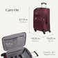 Sion Softside Expandable Spinner Luggage Durable Lightweight Travel Suitcase (3 Count)
