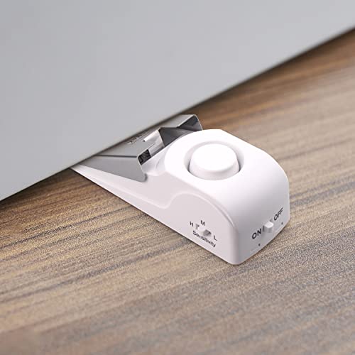 Door Stop Alarm with 120DB Siren Door Stop for Home & Travel (4 Count)