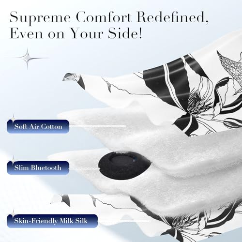 Sleep Mask with Bluetooth Headphones