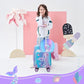 Cute Mermaid Kids Luggage Set 2 piece Kids Suitcase with Spinner Wheels 16" Childrens Luggage for Girls With Wheels Hard Shell Luggage Sets Airline Approved (2 Count)