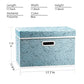 Large Collapsible Storage Boxes with Lids [5 (5 Count)