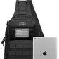 Tactical Sling Backpack With Holster Military Crossbody Bag for Men Single Shoulder Back Pack 10L