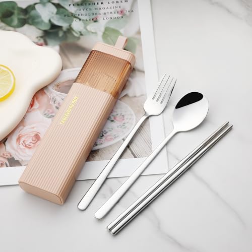 Travel Utensils with Case (4 Count)