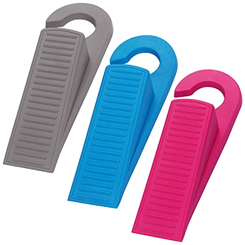 3 Pack Rubber Door Stoppers 1 Inch (3 Count)