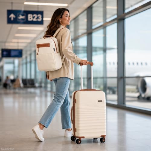 Carry On Luggage 22x14x9 Airline Approved Suitcase with Wheels