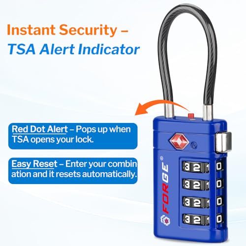 Open Alert TSA Approved Luggage Locks (2 Count)