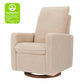Cali Pillowback Swivel Glider in Chai Shearling