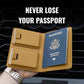Passport Wallet with AirTag Holder